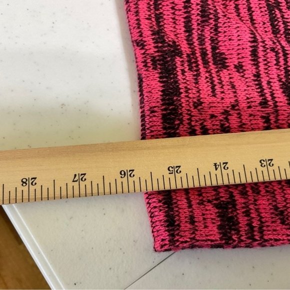 PINK VICTORIA SECRET Pink / Black Scarf With Dog Logo on Acrylic Scarf - Picture 8 of 8